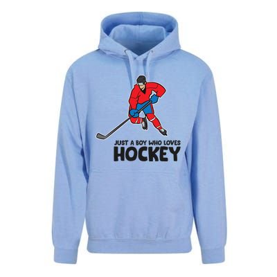 Hockey Just A Who Loves Icehockeys Gift Unisex Surf Hoodie