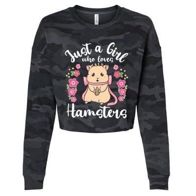 Hamster Just A Girl Who Loves Hamsters Cropped Pullover Crew