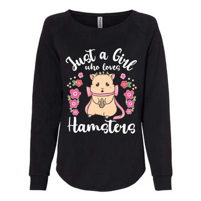 Hamster Just A Girl Who Loves Hamsters Womens California Wash Sweatshirt