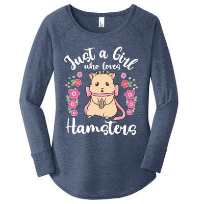 Hamster Just A Girl Who Loves Hamsters Women's Perfect Tri Tunic Long Sleeve Shirt