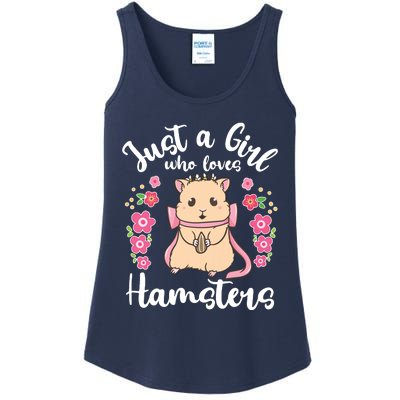 Hamster Just A Girl Who Loves Hamsters Ladies Essential Tank