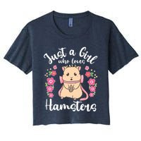 Hamster Just A Girl Who Loves Hamsters Women's Crop Top Tee