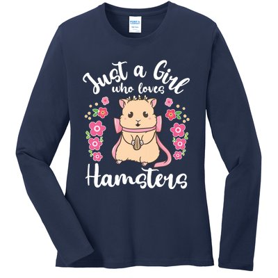 Hamster Just A Girl Who Loves Hamsters Ladies Long Sleeve Shirt