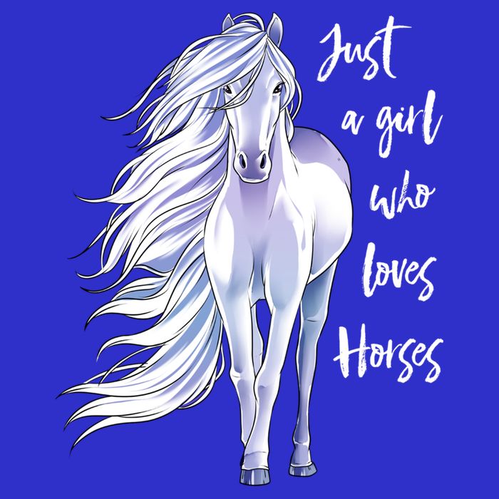 Horse Just A Girl Who Loves Horseback Riding Equestrian Farm Meaningful Gift Visor