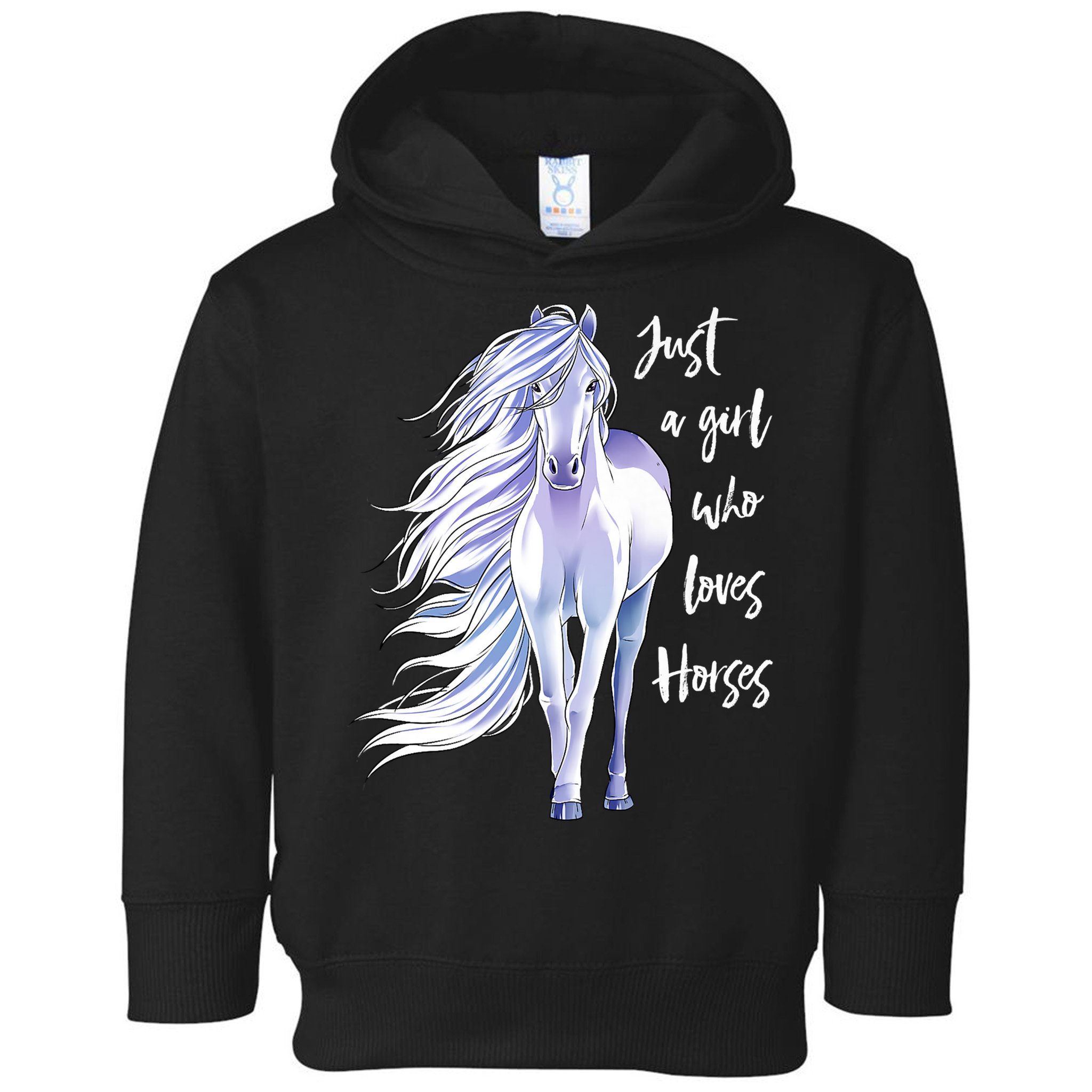 Horse Just A Girl Who Loves Horseback Riding Equestrian Farm Meaningful Gift Toddler Hoodie