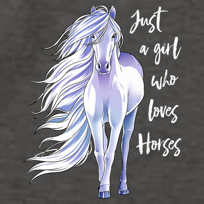 Horse Just A Girl Who Loves Horseback Riding Equestrian Farm Meaningful Gift Vector Backpack