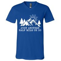 Hiking Just Another Half Mile Or So Funny Hiker Matching Gift V-Neck T-Shirt