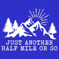 Hiking Just Another Half Mile Or So Funny Hiker Matching Gift Stripe Pom Pom Beanie