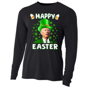 happy Joe Biden Easter Confused St Patricks Day Cooling Performance Long Sleeve Crew