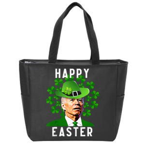 happy Joe Biden Easter Confused St Patricks Day Zip Tote Bag