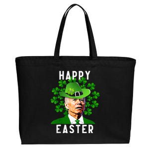 happy Joe Biden Easter Confused St Patricks Day Cotton Canvas Jumbo Tote