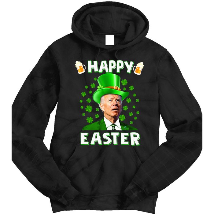 happy Joe Biden Easter Confused St Patricks Day Tie Dye Hoodie