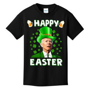 happy Joe Biden Easter Confused St Patricks Day Kids T-Shirt