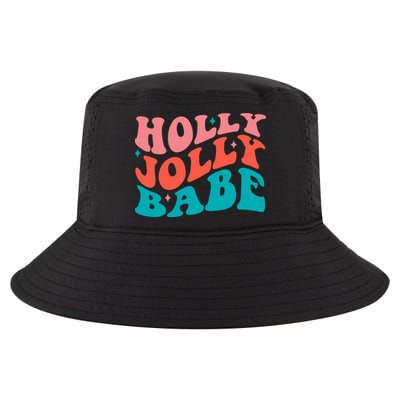 Holly Jolly Babe Retro Christmas Cool Comfort Performance Bucket Hat