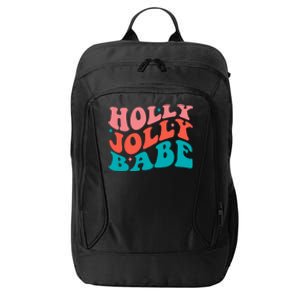 Holly Jolly Babe Retro Christmas City Backpack