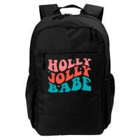 Holly Jolly Babe Retro Christmas Daily Commute Backpack