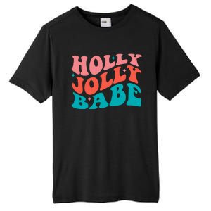 Holly Jolly Babe Retro Christmas Tall Fusion ChromaSoft Performance T-Shirt