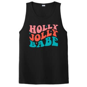 Holly Jolly Babe Retro Christmas PosiCharge Competitor Tank