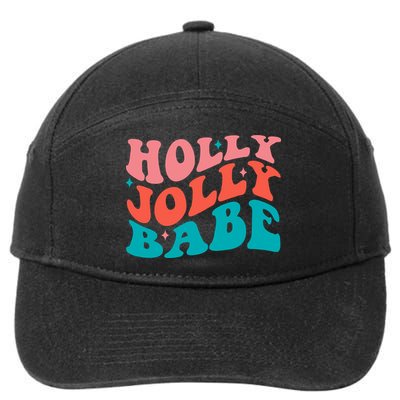Holly Jolly Babe 7-Panel Snapback Hat