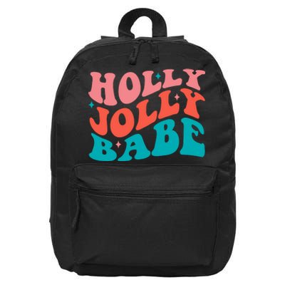 Holly Jolly Babe 16 in Basic Backpack