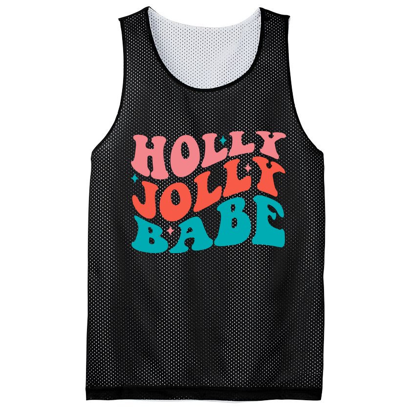 Holly Jolly Babe Mesh Reversible Basketball Jersey Tank