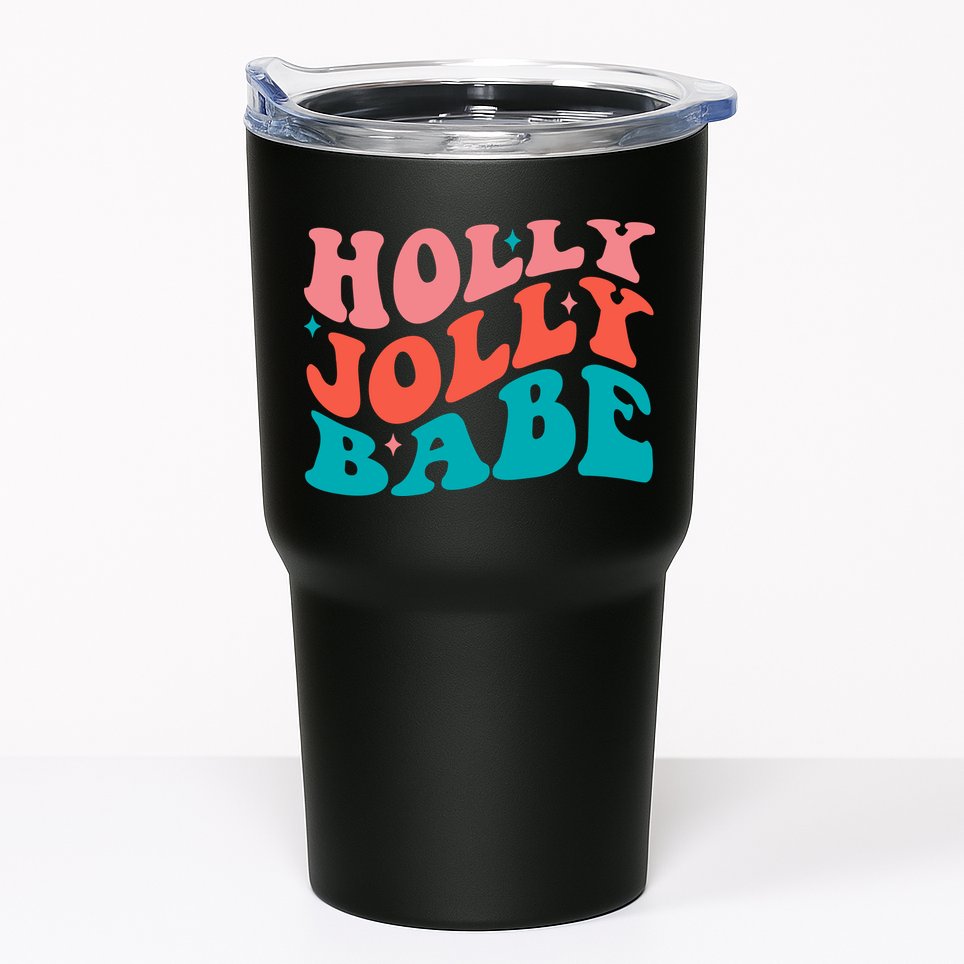 Holly Jolly Babe Tumbler