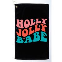 Holly Jolly Babe Golf Towel