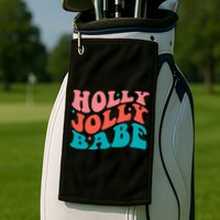 Holly Jolly Babe Golf Towel