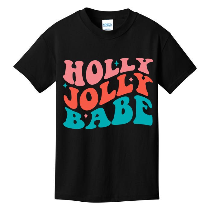Holly Jolly Babe Kids T-Shirt