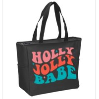 Holly Jolly Babe Zip Tote Bag