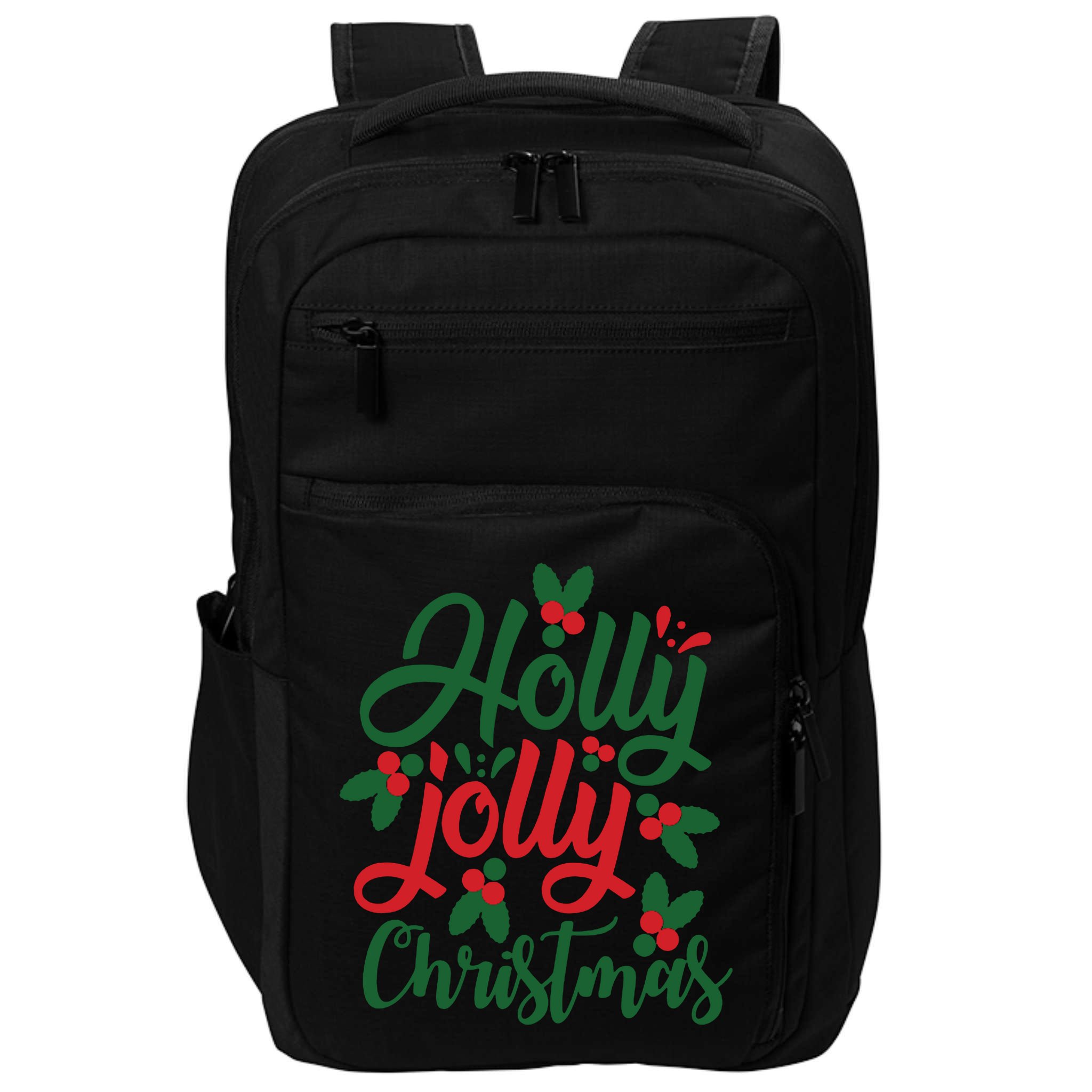 Holly Jolly Babe Festive Christmas Cheer Impact Tech Backpack