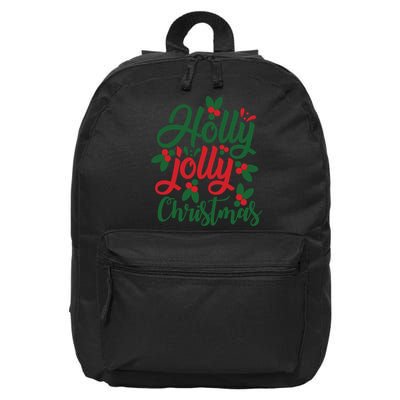 Holly Jolly Babe Festive Christmas Cheer 16 in Basic Backpack