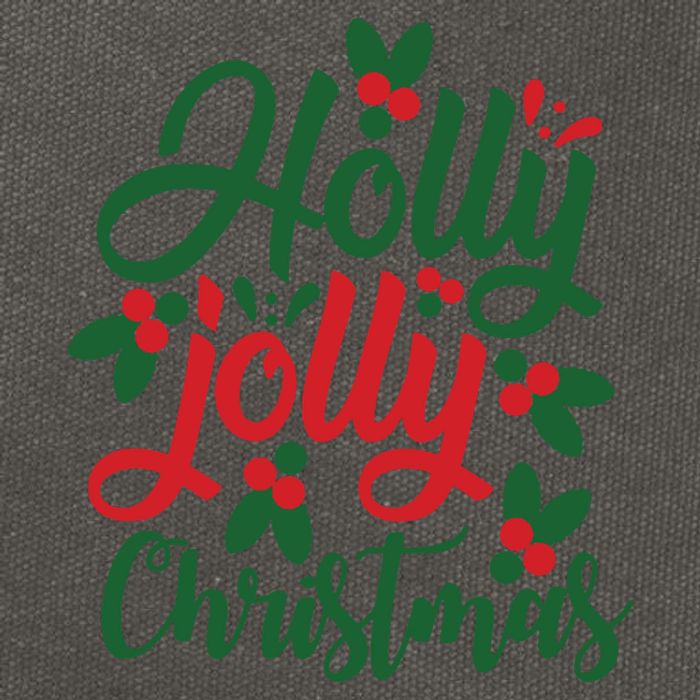 Holly Jolly Babe Festive Christmas Cheer Cotton Canvas Backpack