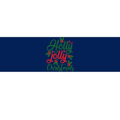 Holly Jolly Babe Festive Christmas Cheer Bumper Sticker