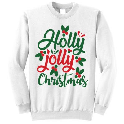 Holly Jolly Babe Festive Christmas Cheer Sweatshirt