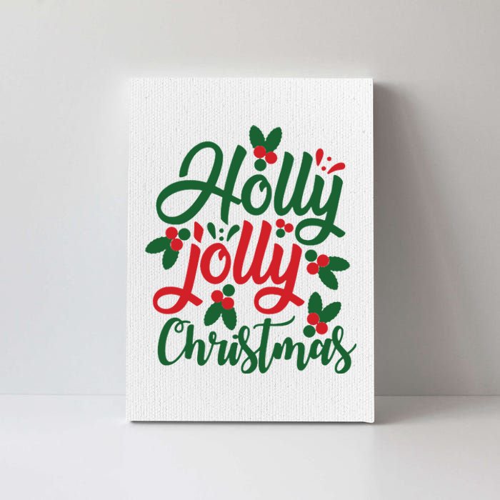 Holly Jolly Babe Festive Christmas Cheer Canvas