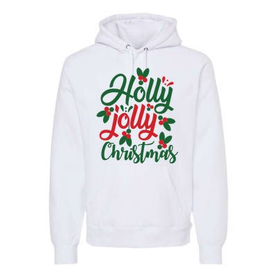 Holly Jolly Babe Festive Christmas Cheer Premium Hoodie