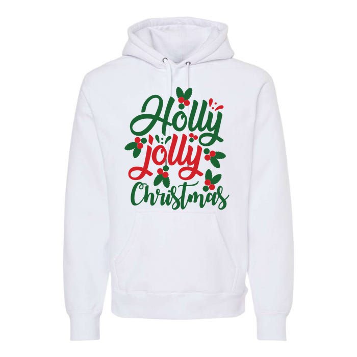 Holly Jolly Babe Festive Christmas Cheer Premium Hoodie