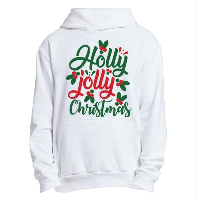 Holly Jolly Babe Festive Christmas Cheer Urban Pullover Hoodie