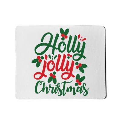 Holly Jolly Babe Festive Christmas Cheer Mousepad