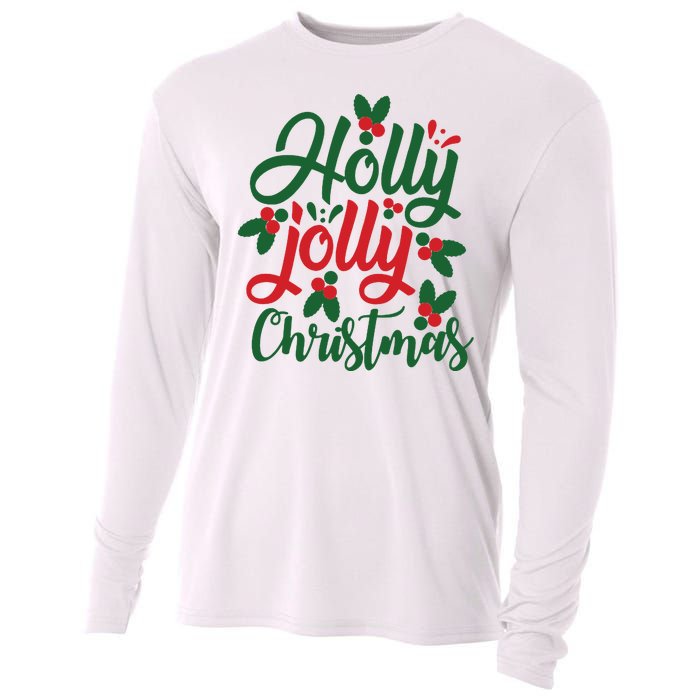 Holly Jolly Babe Festive Christmas Cheer Cooling Performance Long Sleeve Crew