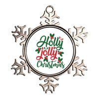 Holly Jolly Babe Festive Christmas Cheer Metallic Star Ornament