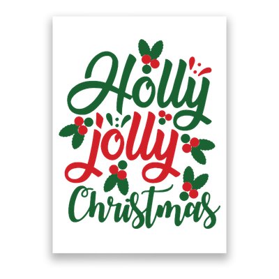 Holly Jolly Babe Festive Christmas Cheer Poster