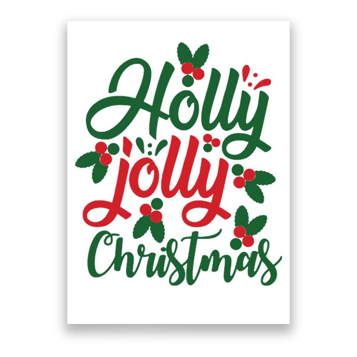 Holly Jolly Babe Festive Christmas Cheer Poster