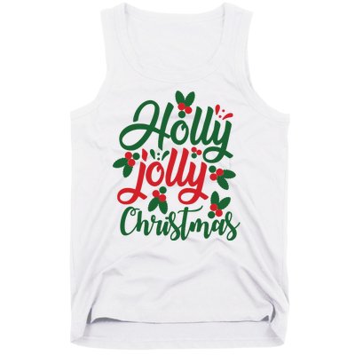 Holly Jolly Babe Festive Christmas Cheer Tank Top