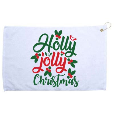 Holly Jolly Babe Festive Christmas Cheer Grommeted Golf Towel