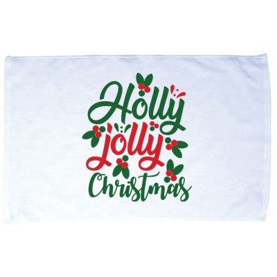 Holly Jolly Babe Festive Christmas Cheer Microfiber Hand Towel