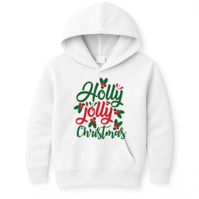 Holly Jolly Babe Festive Christmas Cheer Kids Hoodie