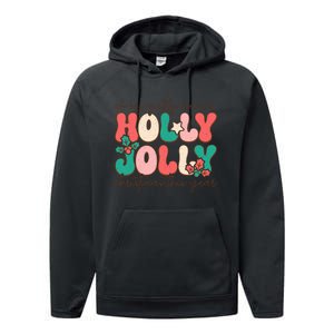 Holly Jolly Christmas Celebration Performance Fleece Hoodie