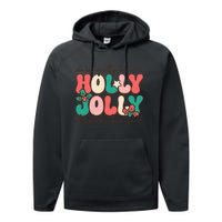 Holly Jolly Christmas Celebration Performance Fleece Hoodie